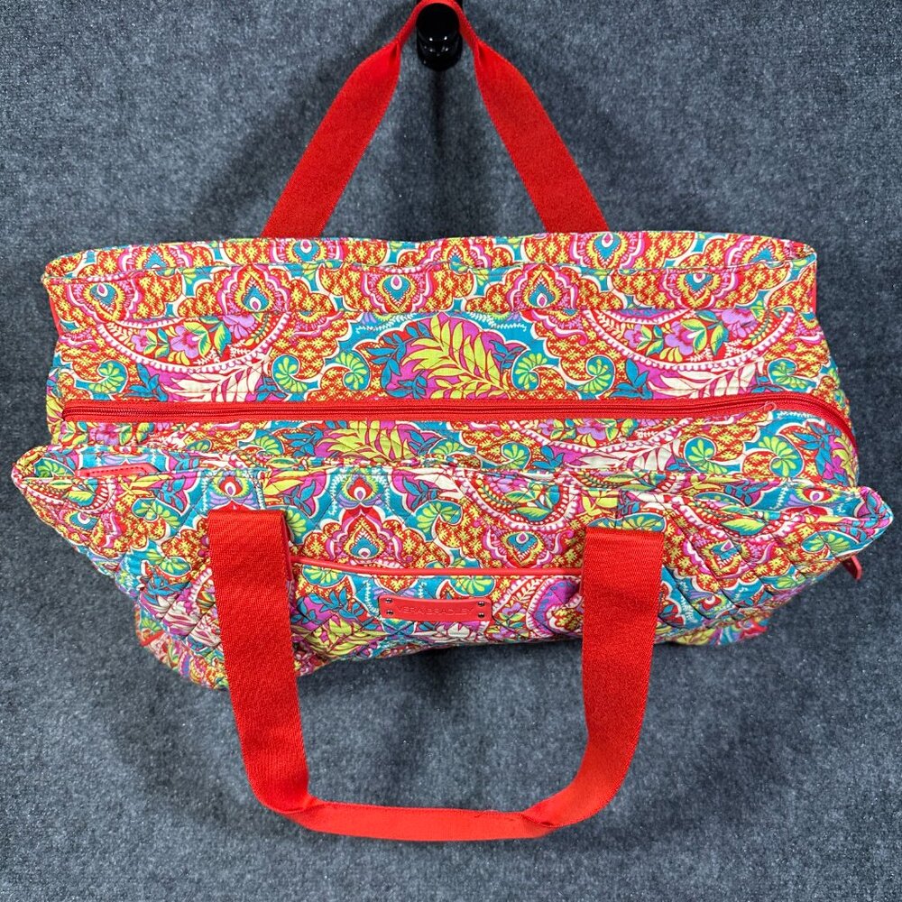 Vera Bradley Triple Compartment Travel Bag Paisley in Paradise Print - Picture 4 of 8